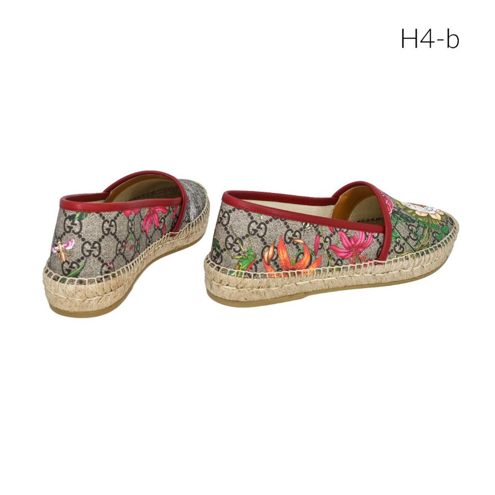 Gucci Pilar GG Supreme Flora Espadrilles Flats - Picture 5 of 7